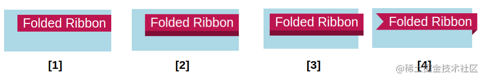 如何使用CSS创建花里胡哨的彩带标识