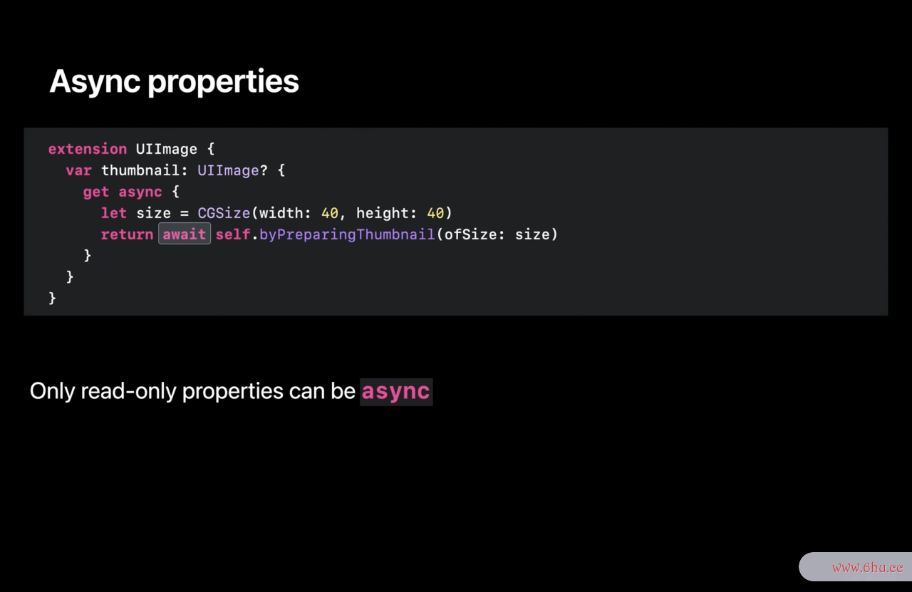 Swift中的async/await关键字