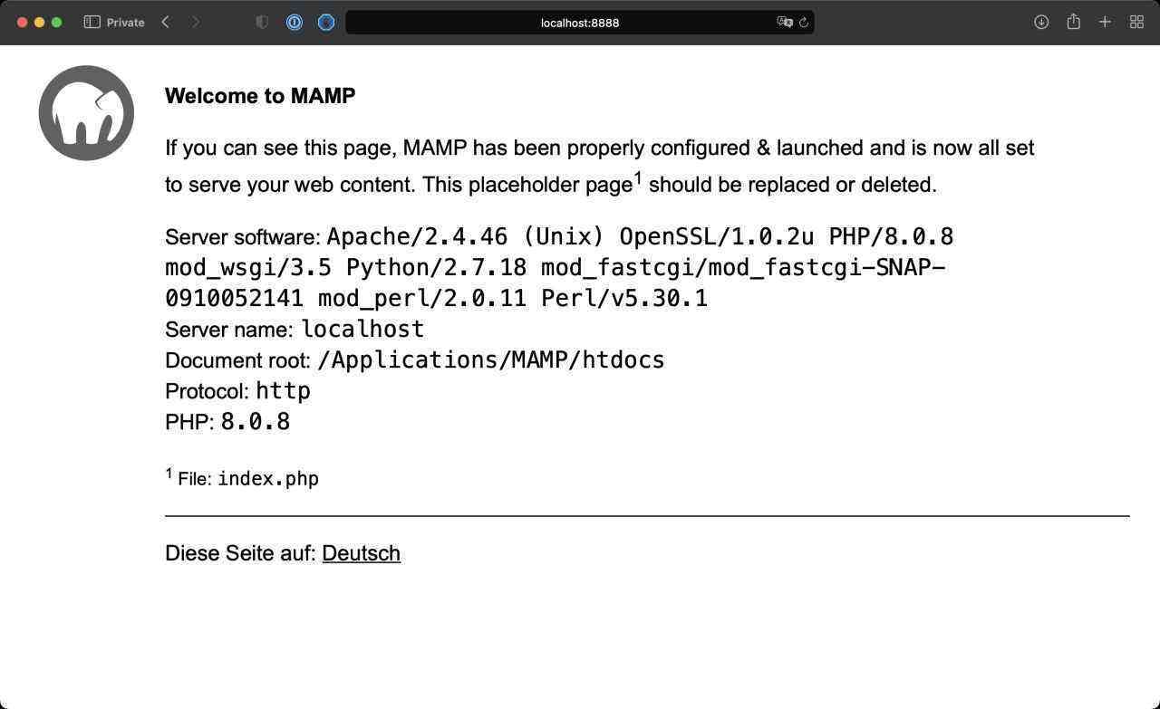 使用 MAMP在本地安装 PHP的教程