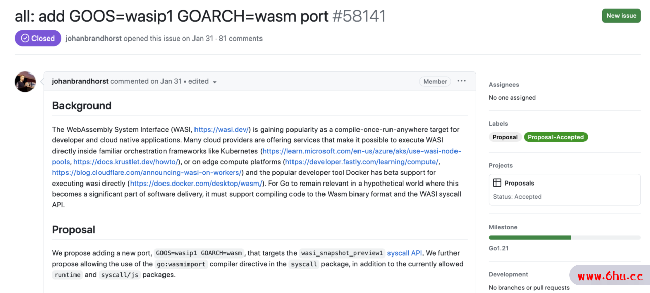 Go1.21 速览：Go 终于打算进一步支持 WebAssembly 了。。。
