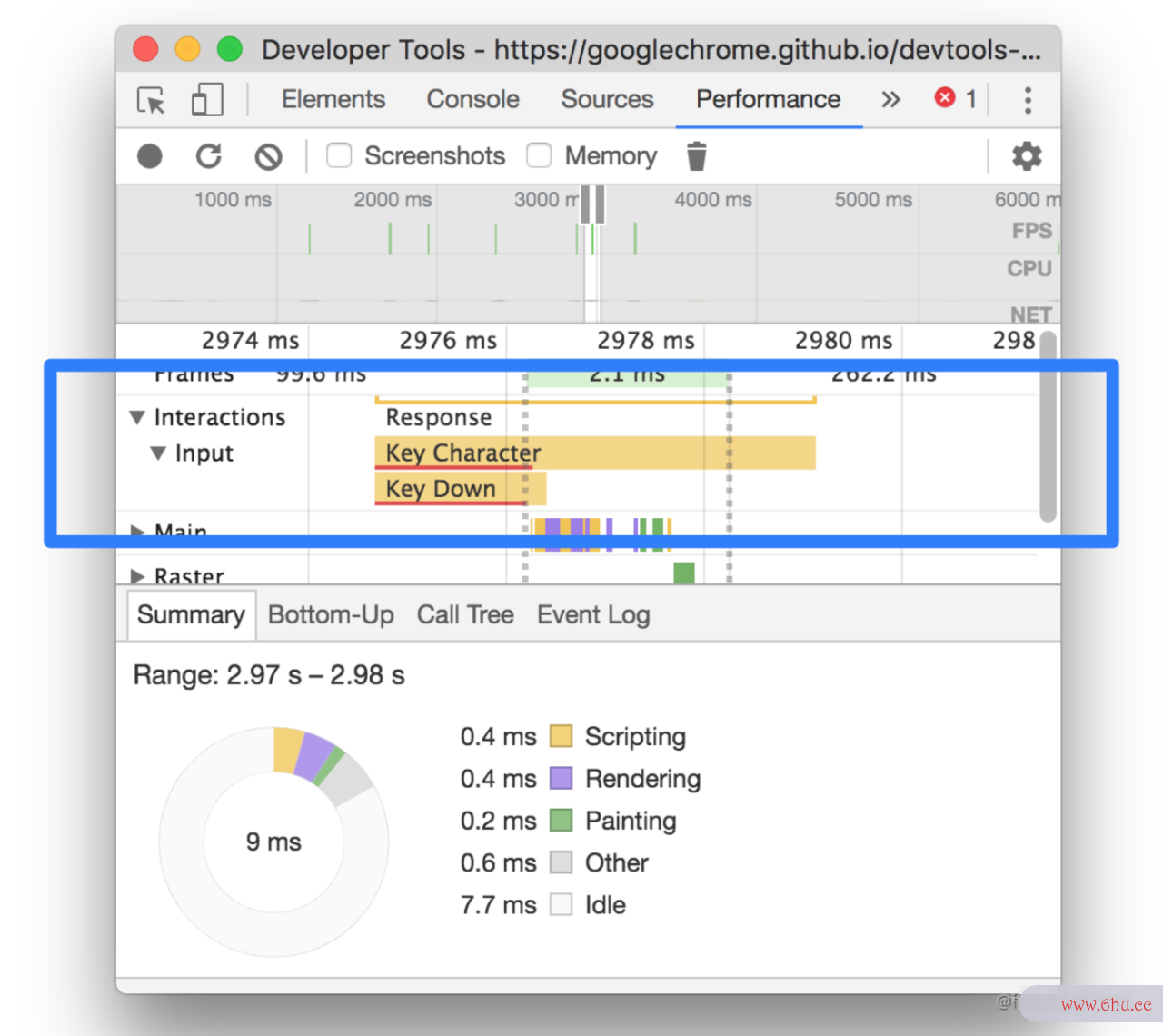 Chrome DevTools Performance 功能详解
