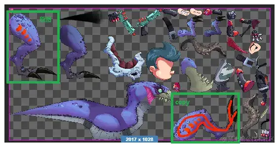 creator中完成运用spine的atlas进行换肤 creator中完成运用spine的atlas进行换肤