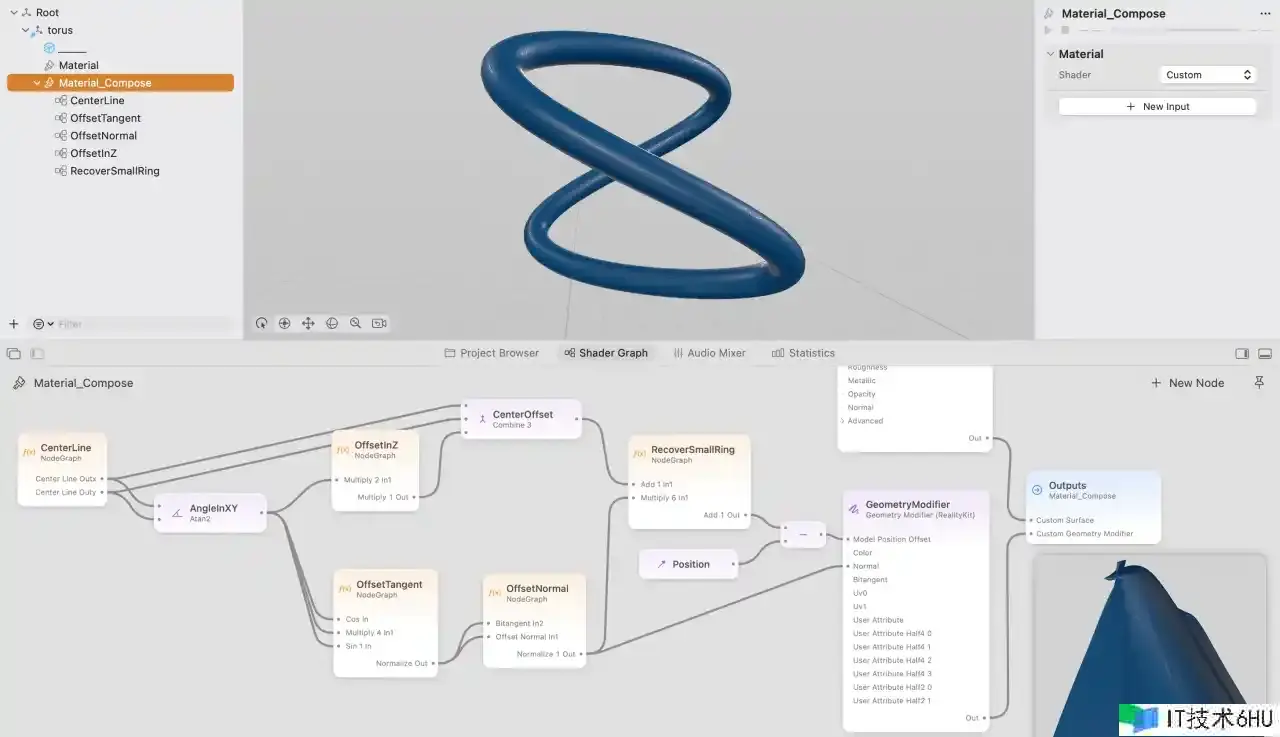 试玩 RealityComposerPro 中的 Shader Graph:用圆环制造一个 Meta Logo 试玩 RealityComposerPro 中的 Shader Graph:用圆环制造一个 Meta Logo