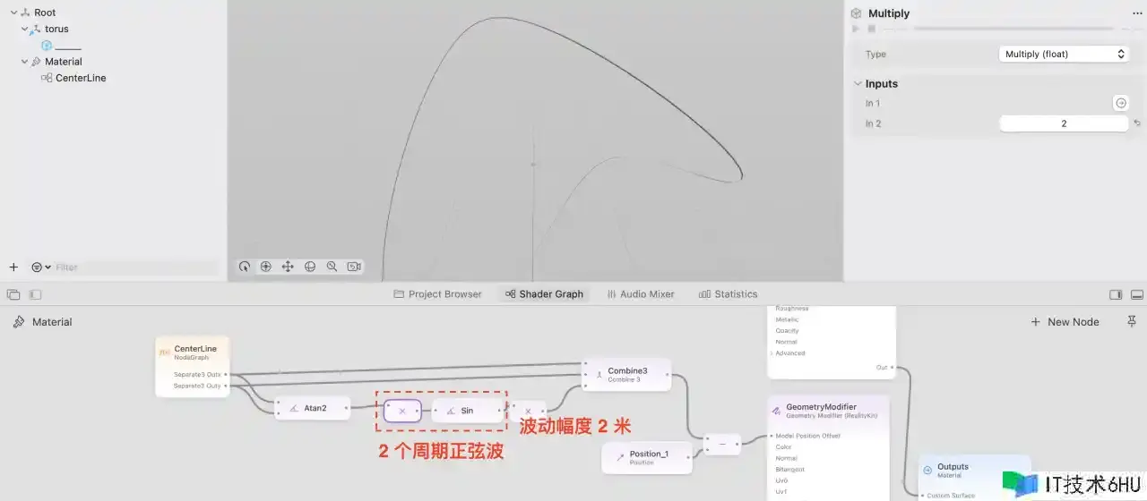 试玩 RealityComposerPro 中的 Shader Graph:用圆环制造一个 Meta Logo 试玩 RealityComposerPro 中的 Shader Graph:用圆环制造一个 Meta Logo